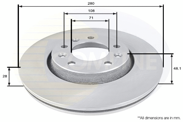 Brake Disc (ADC1580V)