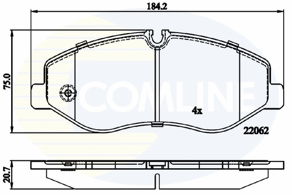 Brake Pad Set, disc brake (CBP02317)