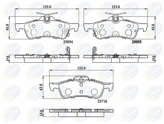 Brake Pad Set, disc brake (CBP32204)