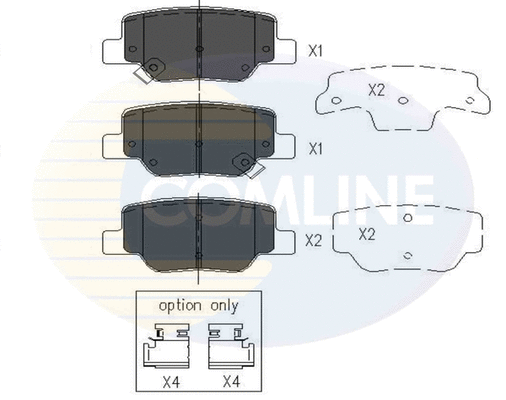 Brake Pad Set, disc brake (CBP36010)