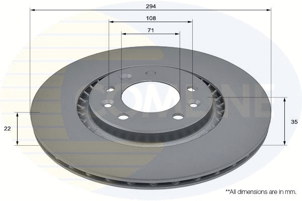 Brake Disc (ADC2847V)