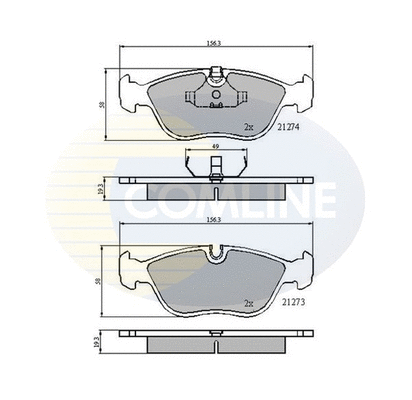 Brake Pad Set, disc brake (CBP0719)