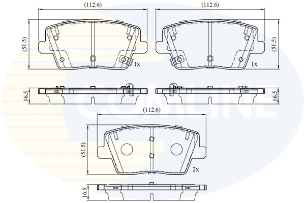 Brake Pad Set, disc brake (CBP32758)