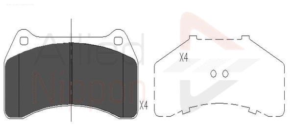 Brake Pad Set, disc brake (ADB06056)
