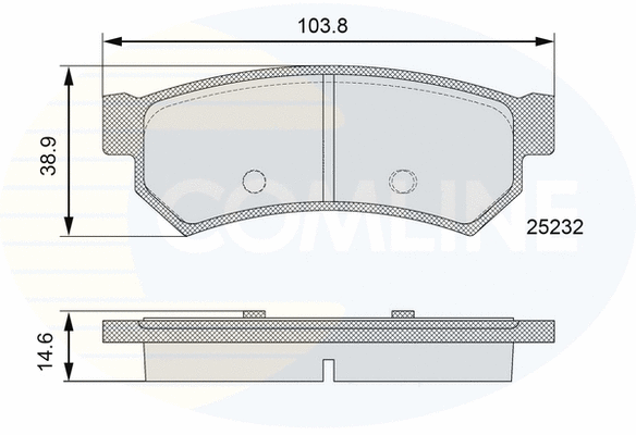 Brake Pad Set, disc brake (CBP06100)