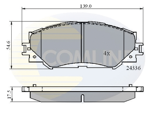 Brake Pad Set, disc brake (CBP01515)