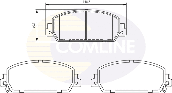 Brake Pad Set, disc brake (CBP32281)