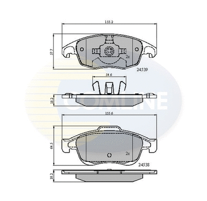 Brake Pad Set, disc brake (CBP01719)