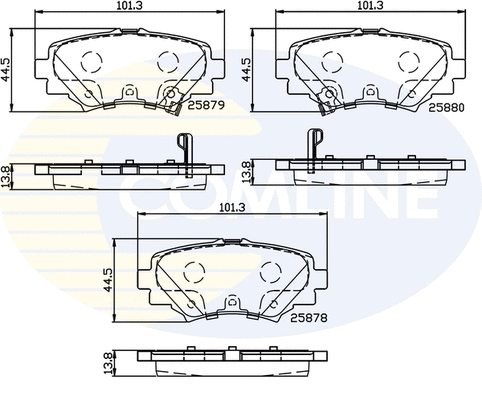 Brake Pad Set, disc brake (CBP32248)