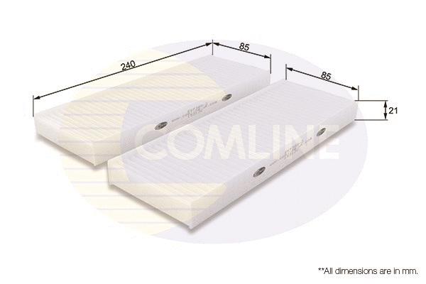 Filter, cabin air (EKF389-2)