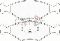 Brake Pad Set, disc brake (ADB0228)
