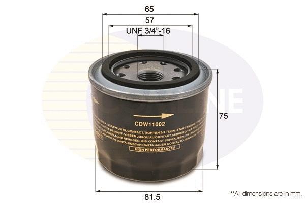 Oil Filter (CDW11002)