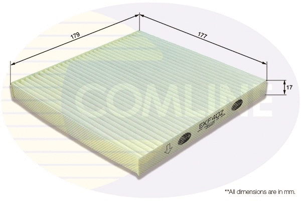 Filter, cabin air (EKF402)