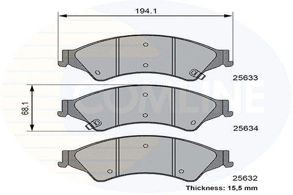 Brake Pad Set, disc brake (CBP36105)