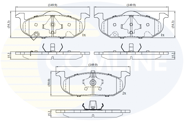 Brake Pad Set, disc brake (CBP32692)