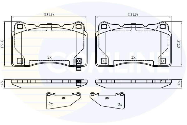 Brake Pad Set, disc brake (CBP32859)