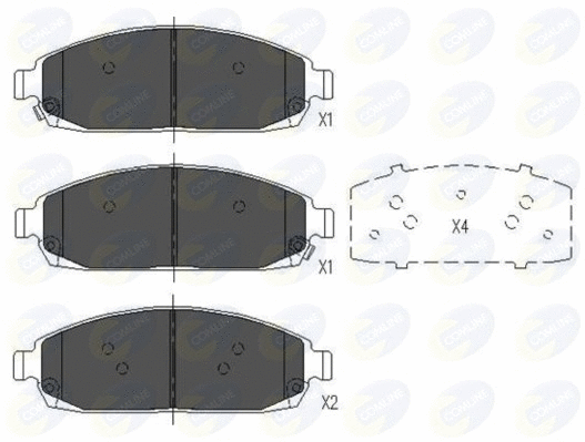 Brake Pad Set, disc brake (CBP36028)