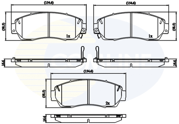 Brake Pad Set, disc brake (CBP32273)