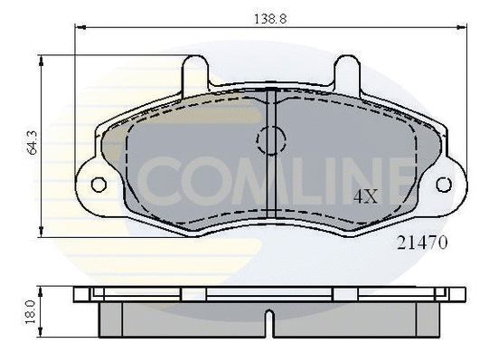 Brake Pad Set, disc brake (CBP0132)