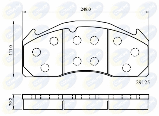 Brake Pad Set, disc brake (CBP9055MK)