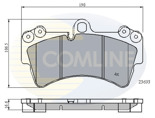 Brake Pad Set, disc brake (CBP01315)