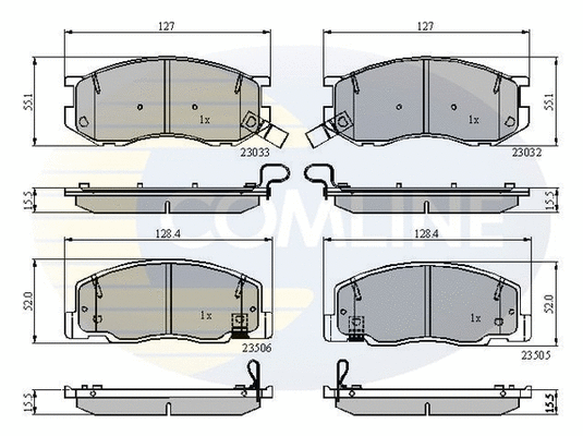 Brake Pad Set, disc brake (CBP3745)
