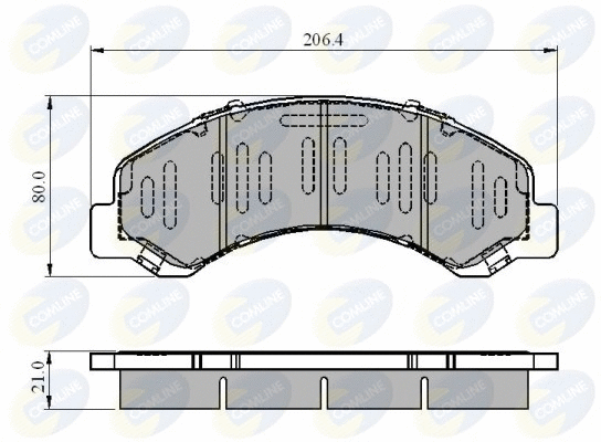 Brake Pad Set, disc brake (CBP3919)