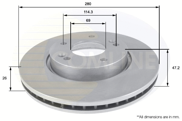 Brake Disc (ADC1098V)
