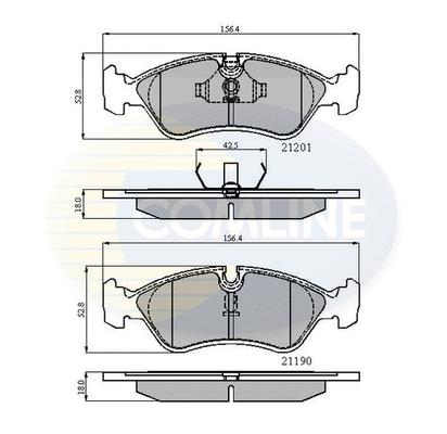 Brake Pad Set, disc brake (CBP0150)