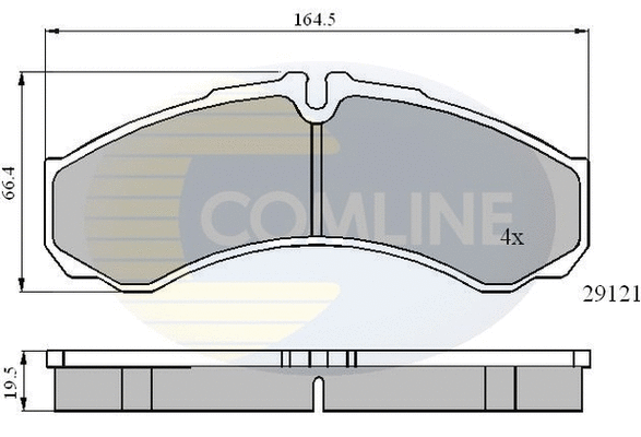 Brake Pad Set, disc brake (CBP0931)