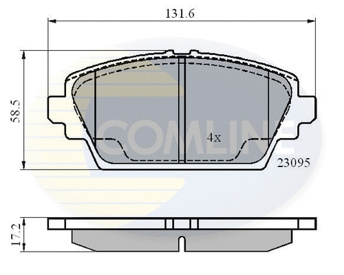Brake Pad Set, disc brake (CBP0802)