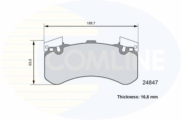 Brake Pad Set, disc brake (CBP06109)
