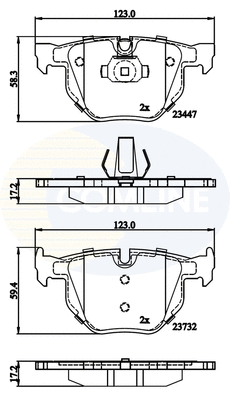 Brake Pad Set, disc brake (CBP02295)