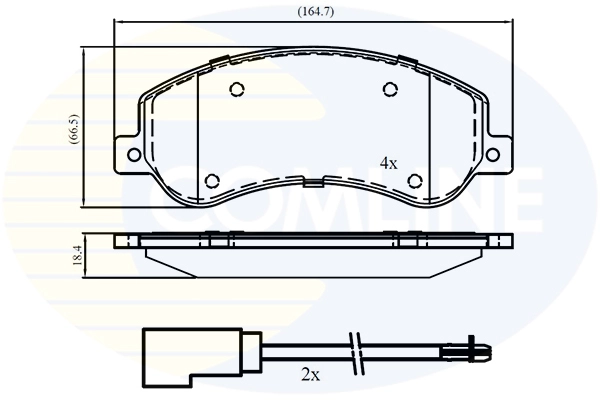 Brake Pad Set, disc brake (CBP21512)