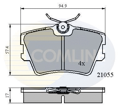 Brake Pad Set, disc brake (CBP0272)