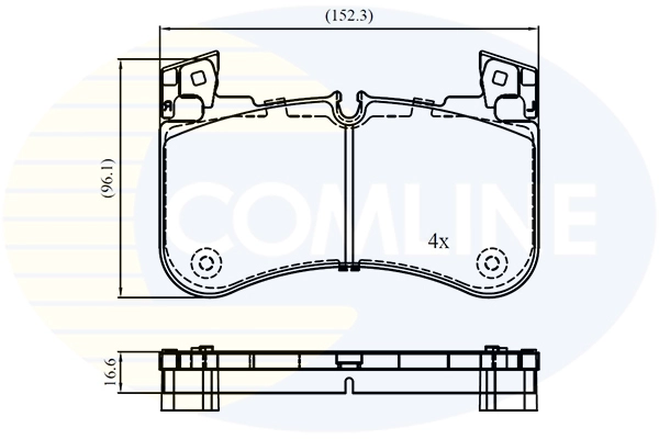 Brake Pad Set, disc brake (CBP02840)