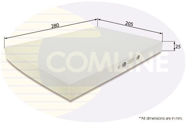 Filter, cabin air (EKF112)