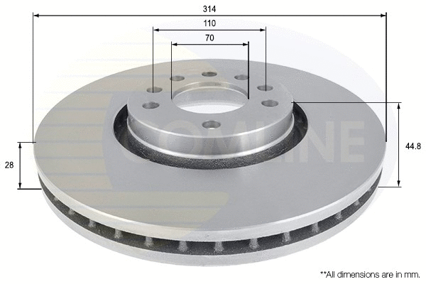Brake Disc (ADC1135V)
