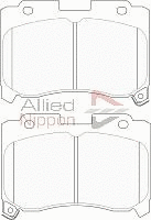 Brake Pad Set, disc brake (ADB3753)