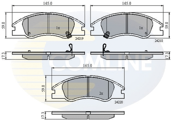 Brake Pad Set, disc brake (CBP31321)