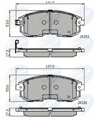 Brake Pad Set, disc brake (CBP32025)