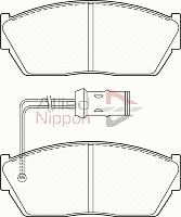 Brake Pad Set, disc brake (ADB1268)