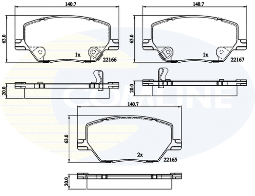 Brake Pad Set, disc brake (CBP32294)