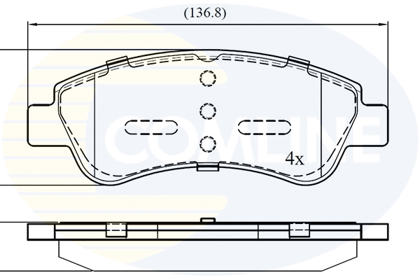Brake Pad Set, disc brake (CBP01525)