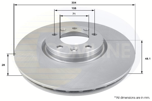Brake Disc (ADC2711V)