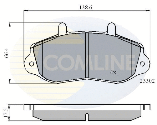 Brake Pad Set, disc brake (CBP01021)