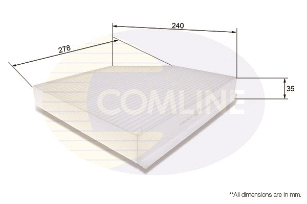Filter, cabin air (EKF106)