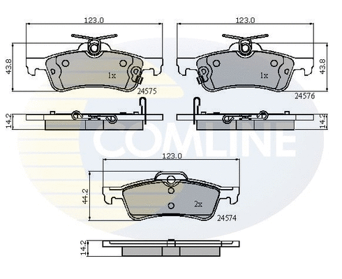 Brake Pad Set, disc brake (CBP31657)
