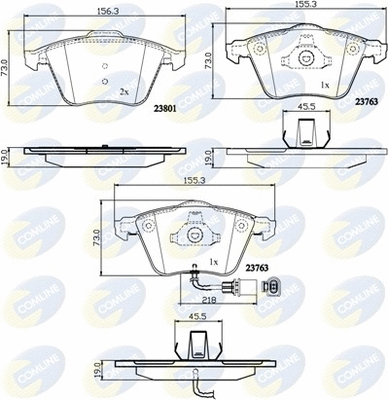 Brake Pad Set, disc brake (CBP11752)