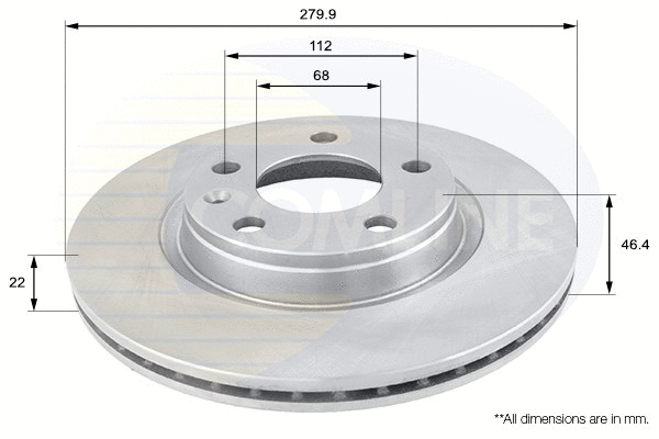 Brake Disc (ADC1412V)